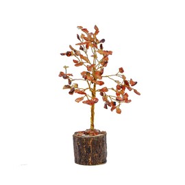 TG,LLC Treasure Gurus Carnelian Chakra Heal Stone Tree of Life Natural Gemstone Positive Energy Balance Geode Reiki Decor