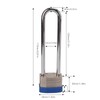 Extre Large 4 Digit Combination Laminated Padlocks Security Luggage Locks