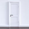 VIBE Keyhole Escutcheon on Satin Nickel Plated Keyhole Cover on