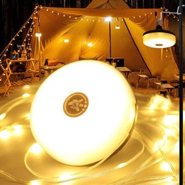 Camping String Lights - Outdoor String Lights with 8 Modes, Type-C Fast Charging, Durable & Waterproof for Camping, Party, and Christmas, Portable & Easy-to-Store with Storage Box (32.8ft-1pcs)