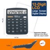 CALCUFUSION 12 Digits Desk Calculator with Large Display LCD and