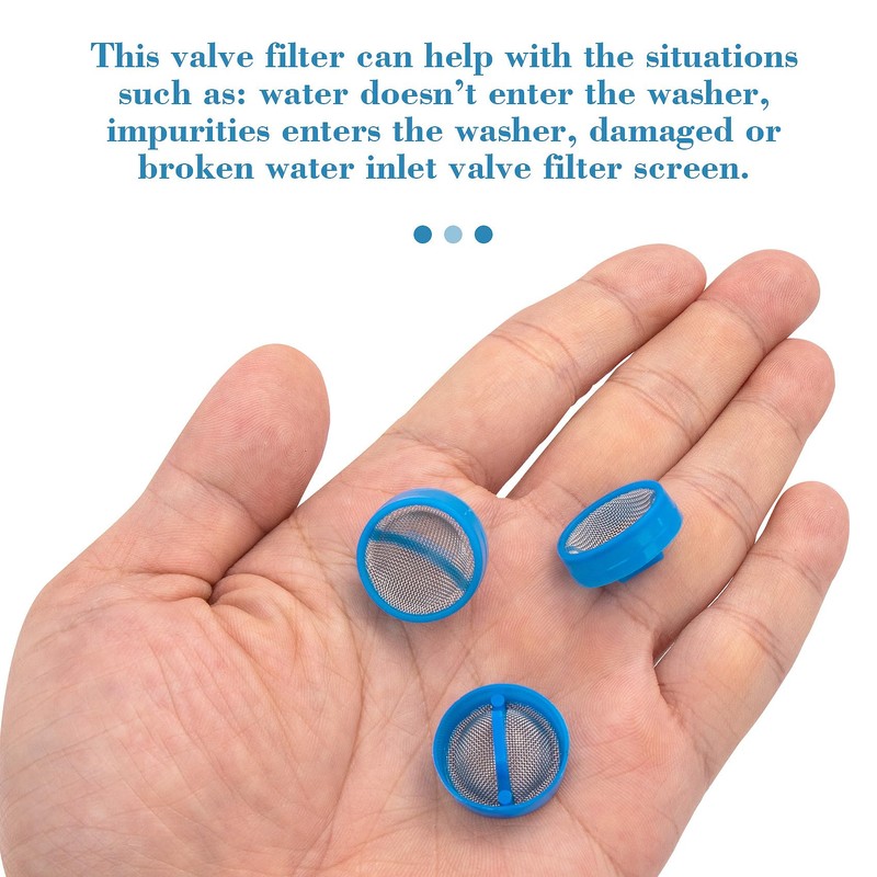CustomyLife 4pcs Water Inlet Valve Filter for Washer, Washing Machine