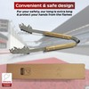 Nürburgring Barbecue Tongs, Stainless Steel BBQ Tongs, Wooden Barbecue Tongs,