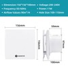 Aigostar Bathroom Fan 100 mm with Quiet Extractor Fan, 90