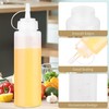 6 Pack Double Scales Condiment Squeeze Bottles with Twist on