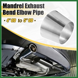 Motoforti Car Mandrel Exhaust Bend Elbow Pipe 304 Stainless Steel Concentric Reducer 4" OD to 5" OD 2pcs Long-lasting