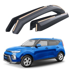 Goodyear Shatterproof in-Channel Window Deflectors for Kia Soul 2020-2026, Rain Guards, Window Visors for Cars, Vent Deflector, Car Accessories, 4 pcs - GY003493
