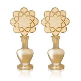 AKAZAWA CHOYO Hachiyou Tokkuri (Eight-Petal Sake Bottle) for SGI Butsudan (Japanese Buddhist Altar) | Handcrafted Traditional Design | Set of Two