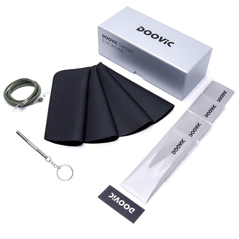 DOOViC Reading Glasses 4 Pack Blue Light Blocking Spring Hinge