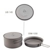 TOAKS 蓋 チタンポットまたはカップ 80mm/90mm/115mm/130mm/145mm/170mm (LID-145)
