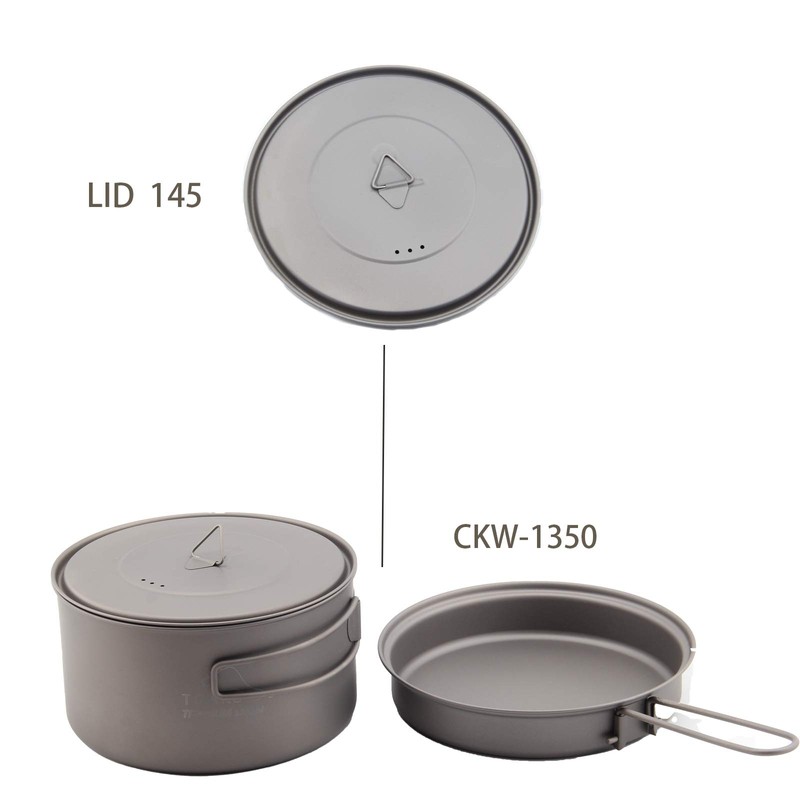 TOAKS 蓋 チタンポットまたはカップ 80mm/90mm/115mm/130mm/145mm/170mm (LID-145)