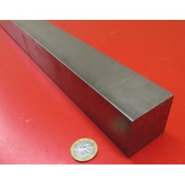 Basic 12L14 Square Carbon Steel Bars, 1 3/4" Square x 2 Ft Length