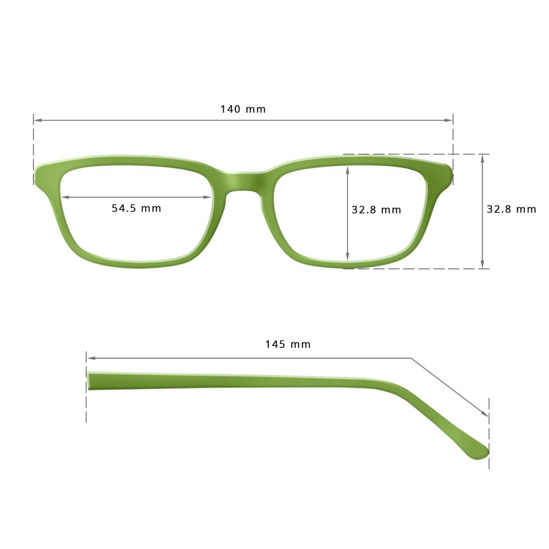 Edison & King Lesebrille Free randlose Brille aus Aluminium mit