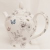 Fromeuropewithlove Secret Garden Teapot Fine Bone China 20oz Flowers Butterflies