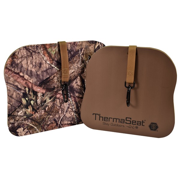 THERM-A-SEAT Predator XT Hunting Seat Cushion, Mossy Oak Break-Up Country, Thick Large