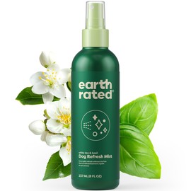 Earth Rated Dog Deodorizing Conditioner Spray, Conditioning & Odor-Eliminating Perfume for Dogs, for All Coat Types, Refreshing White Tea & Basil Scent, 8 oz