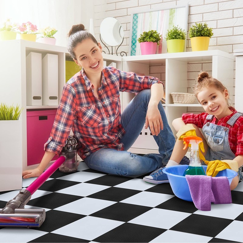 Spiareal 48 Pieces Peel and Stick Floor Tiles Vinyl Flooring
