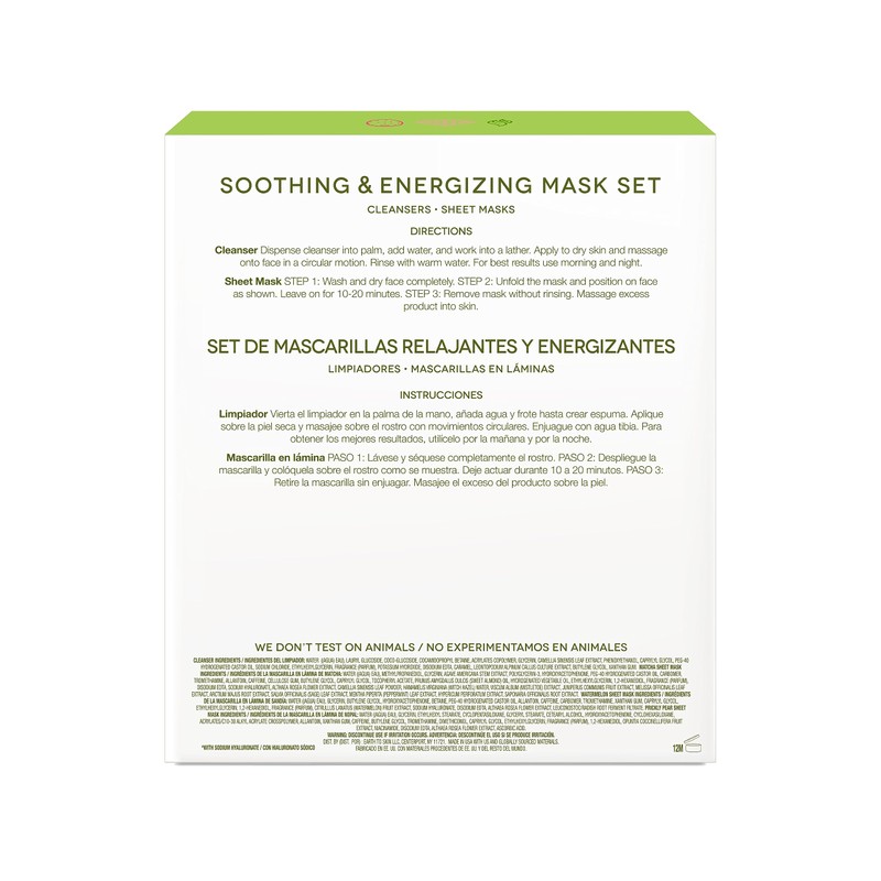 Earth To Skin Soothing & Energizing Mask Set