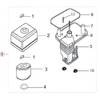 Spare Part LIFAN Air filter for 6,5 hp petrol /