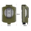 Compass Military Compass Army Compass Waterproof Shockproof with Carrying Bag,