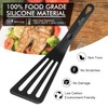 HOTEC HOTEC Heat Resistant Silicone Slotted Fish Turner Spatula Set,