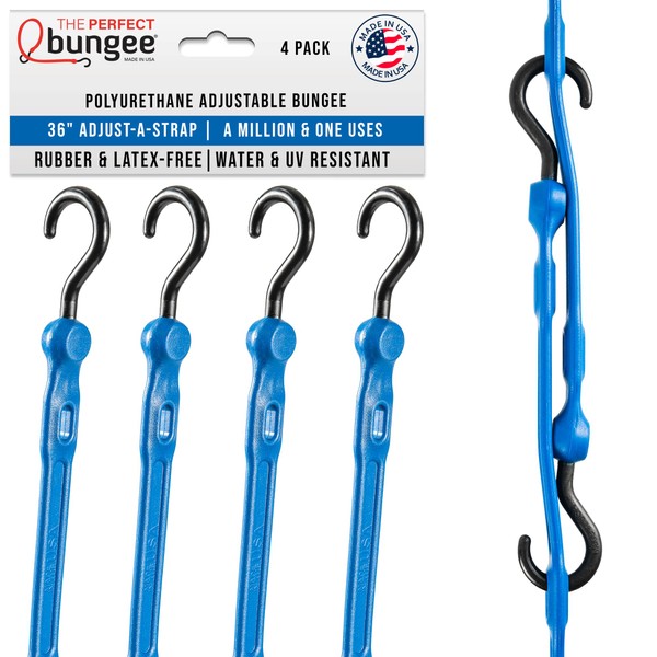 The Perfect Bungee 36” Adjust-A-Strap Rubber-Free Poly Bungee w Slotted