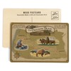Oregon Trail Map (4x6 Birch Wood Postcards, 2-Pack Stationary, Rustic