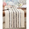 Textured Charm Tufted Stripe Table Runner