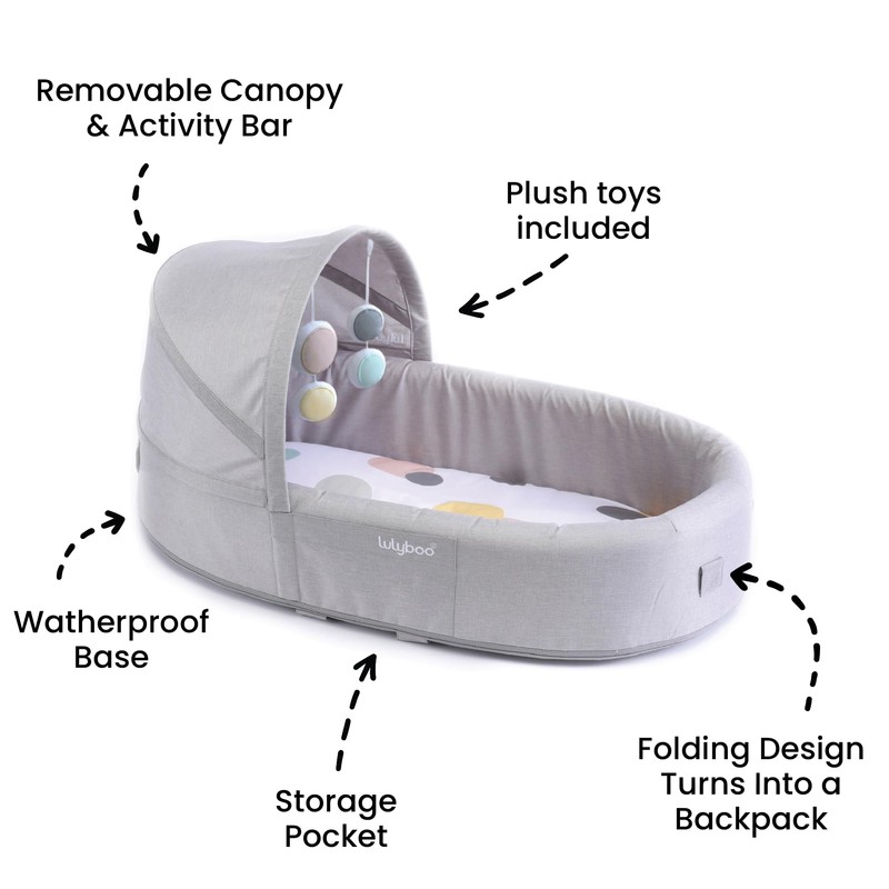 Lulyboo Premium Play Lounge for Newborn, Infant - Bubble Baby