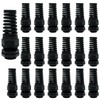 LeMotech 20Pcs NPT 1/2" IP68 Waterproof Cable Gland Flex Spiral