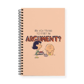 CafePress Peanuts Start an Argument Spiral Bound Journal Notebook, Personal Diary, Planner