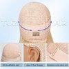 Tuziyi 613 Blonde Bob Wig Human Hair glueless 220% Density