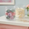 STORi Bella Tall Scrunchie Holder | Stackable Clear Plastic Container