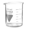 Glass Measuring Beaker 125ml 6 Pk