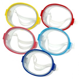 Jeil Waterproof Glasses (Large) (Random Color) Tempered Glass for Adults 3D Design 3ea