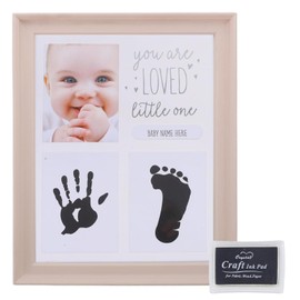TokTech Baby Photo Frame, Baby Handprint, Paw Shape Kit, Baby Frame, Handprint Stamp, Photo Frame, Naming Book, Baby Shower, Growth Record, Newborn, 1st Birthday, Family Celebration, Cat Dog Limb