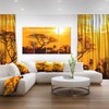 Designart Orange Glow of African Sunset-Extra Large Wall Art Landscape-48x28