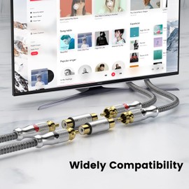 EMK Gold Plated RCA Female to Female Coupler, Extend RCA Cables Adapters for TV, Speakers, Amplifiers, Car Audio(RCA Coupler 6PCS)