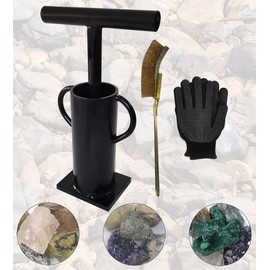 Rock Crusher Manual Hand Ore Crusher Glass Breaker Heavy Duty Frit Maker Mining Pulverizer Gold Prospecting Rock Hound