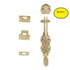 Set of 2, 8 Inch Solid Brass Surface Slide Bolt,