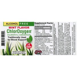 Chloroxygen® Mint Chlorophyll Concentrate 2-Ounce Bottle