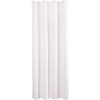 Decorative curtain opaque universal ribbon tape micro satin., White, 140x145