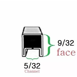 Cascade 9/32 U Zinc Came Channel Stained Glass Supplies (6 feet - 2ft x 3)