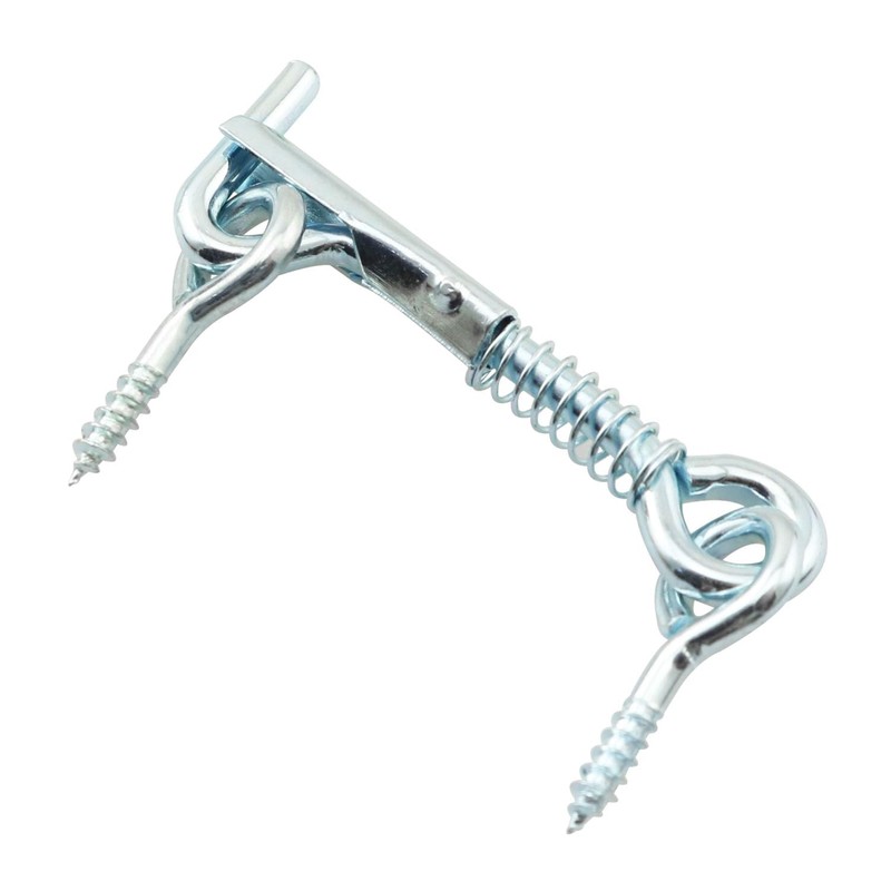 DGHAOP 6PCS Stainless Steel Spring Hook and Eye Safety Latch