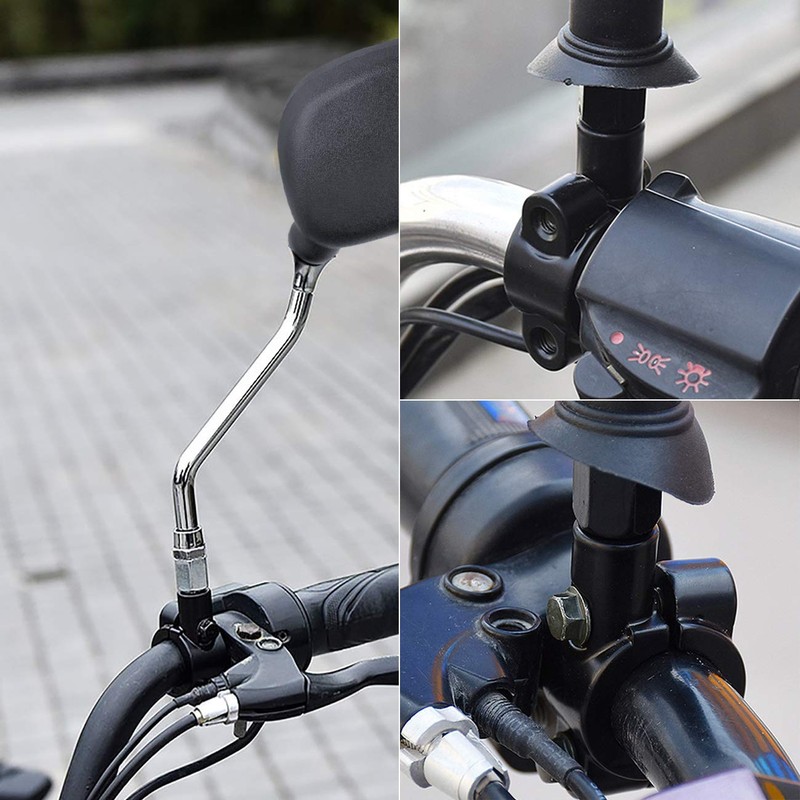 Motorcycle Mirrors Mounts 7/8" Handlebar Mirror Mount Holder Clamp Adaptor