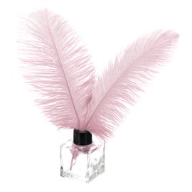 PATIKIL 30 Pcs Natural Ostrich Feathers Bulk 8-10 Inch/ 20-25 cm Large Ostrich Feathers for Crafts Home Decoration Wedding Party Vase Decor (Dark Pink)