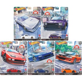 Hot Wheels Set of 5 Premium Car Cuture Ronin Run 1:64 Scale Collectible Die Cast Metal Toy Car Models