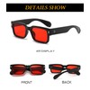 EYLRIM Square Frame Sunglasses for Women Men Trendy Chunky Rectangle