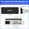 UNITOPSCI Single Din Touchscreen Car Stereo with Wireless Apple CarPlay