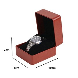 YekouMax Men's Watch Box, Storage Box for Smartwatch and Watches, PU Leather Gift Box for Watch, Jewellery, Birthday, Boyfriend, Men and Women (1, Brown)